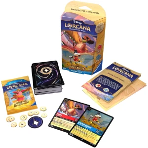 Disney Lorcana Into the Inklands Starter Deck (Ruby and Sapphire)